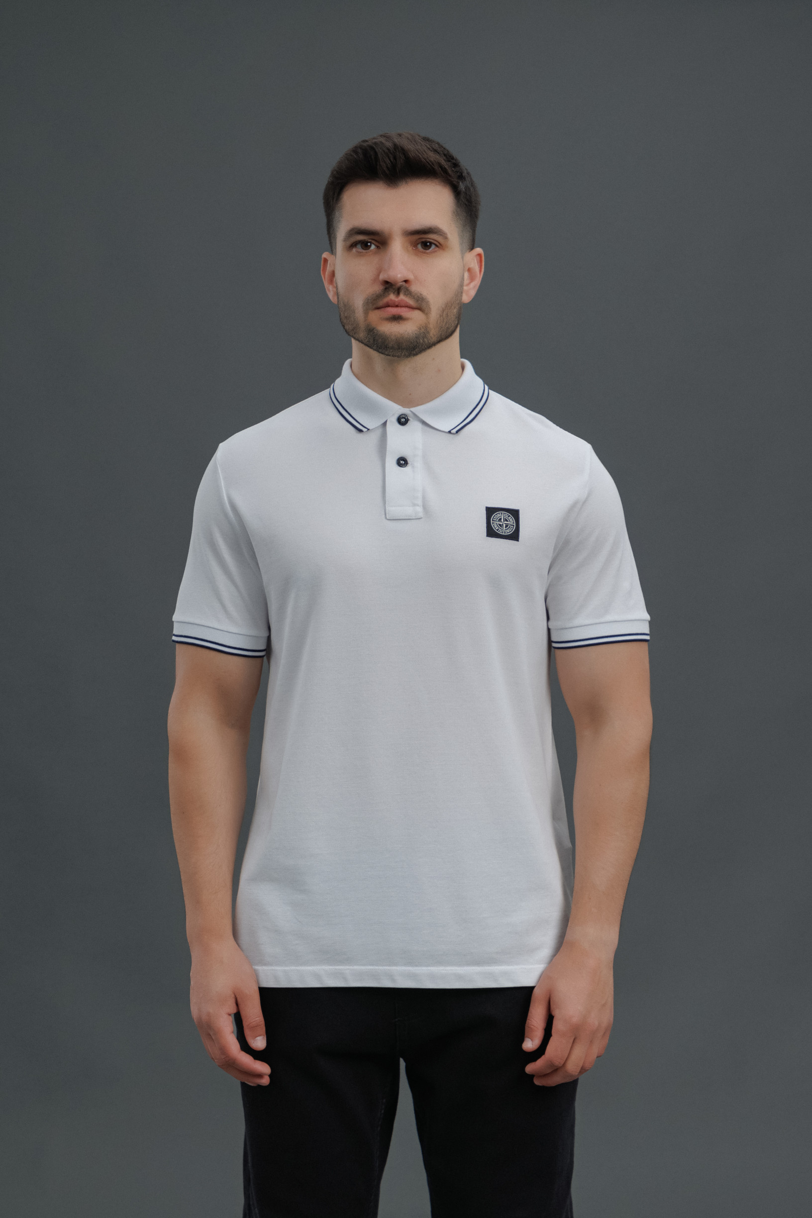 Чоловіча футболка STONE ISLAND 1522002SC-S0018 V1001, колір білий