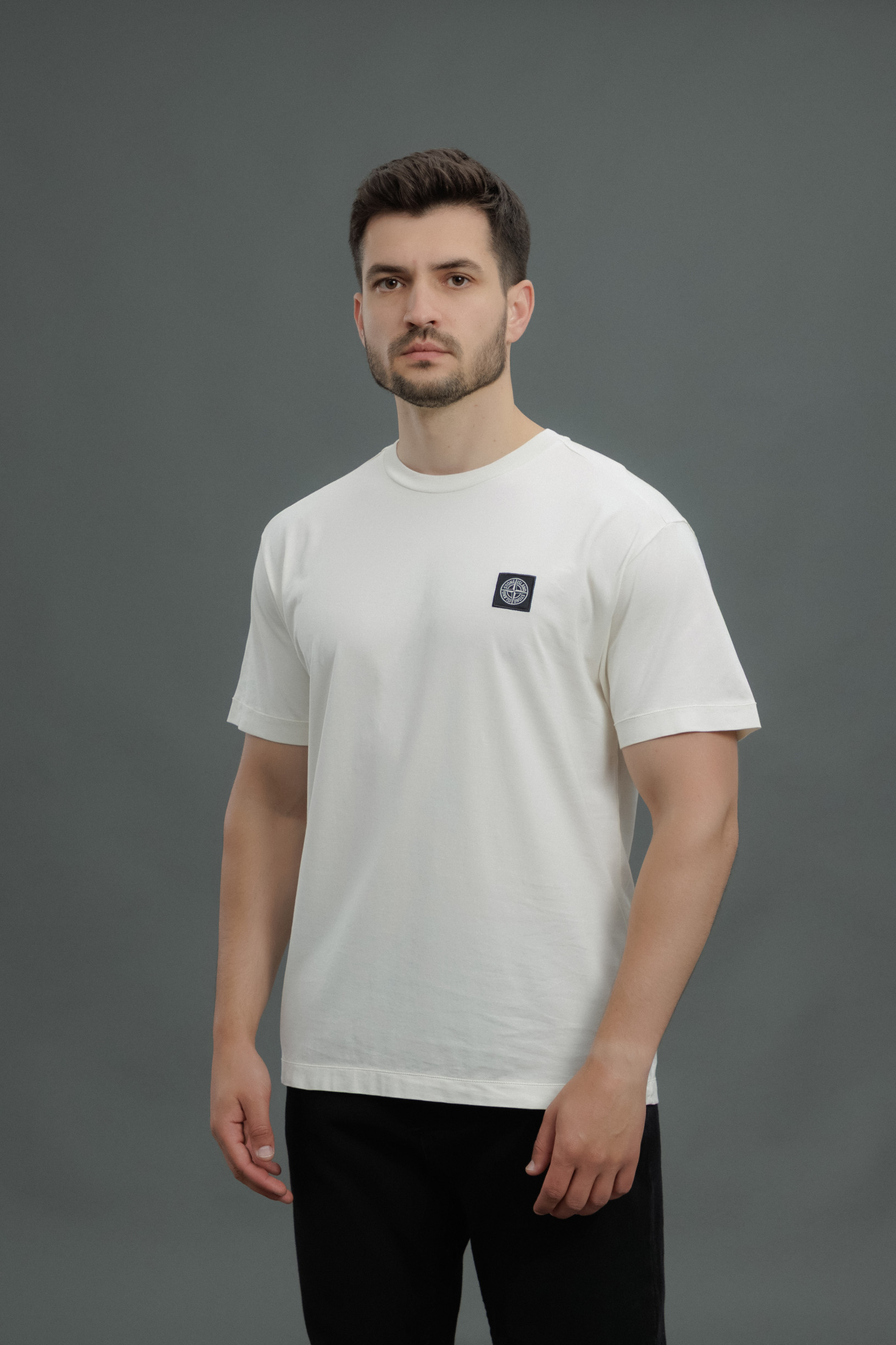 Чоловіча футболка STONE ISLAND 152100039-S0013 V0093, колір бежевий