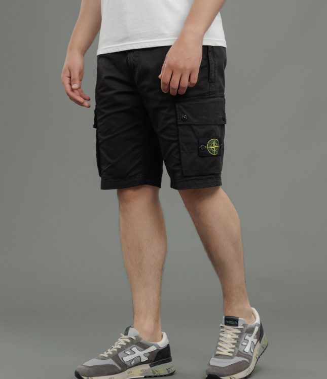 Чоловічі шорти STONE ISLAND 15L100019-S0A10 V0029, колір чорний | Ціна 17999 грн, фото 1