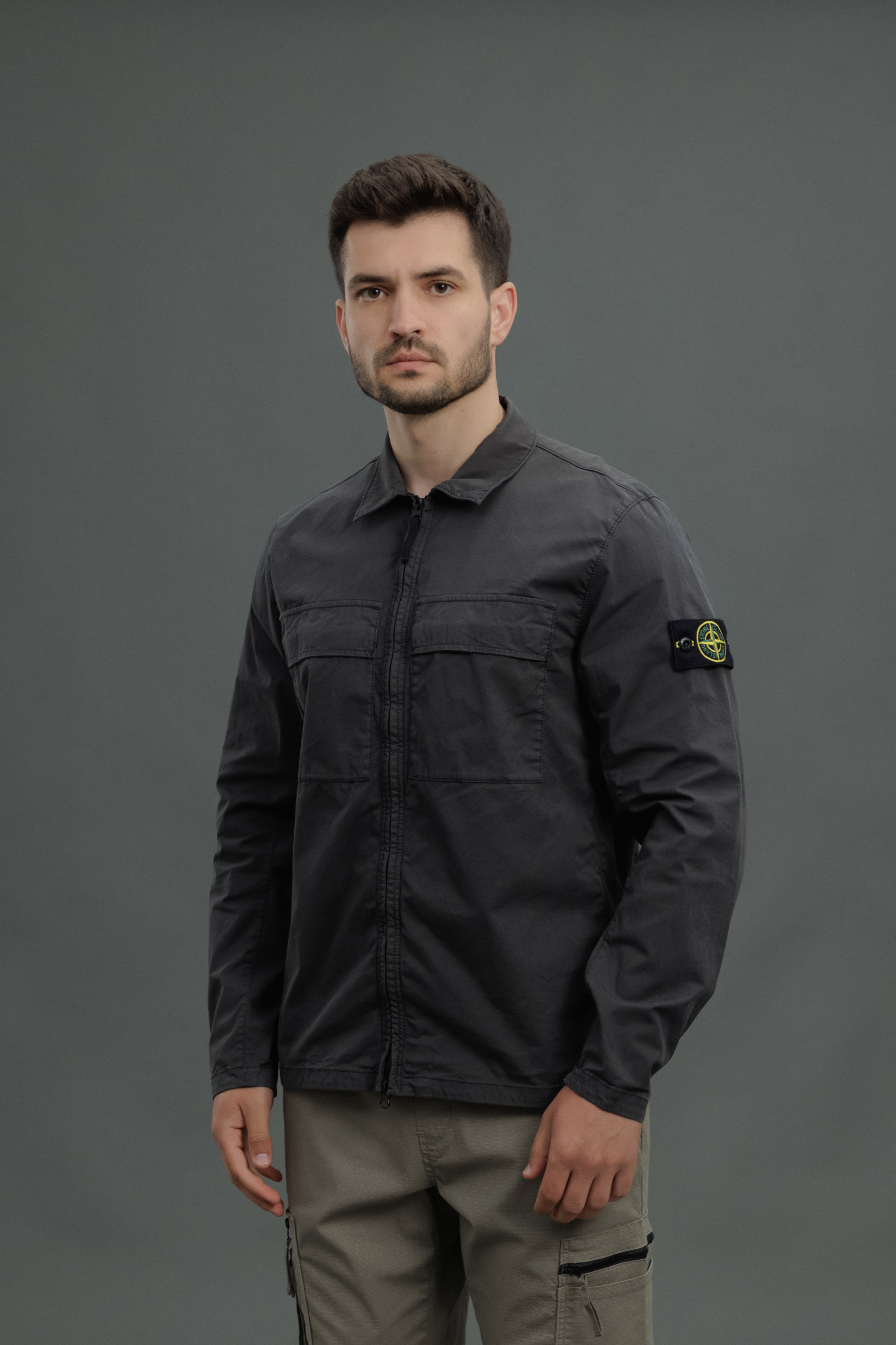 Чоловічий оверширт STONE ISLAND 1510210 V0065, колір сірий