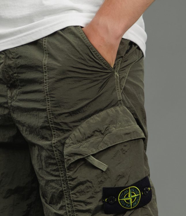 Чоловічі шорти STONE ISLAND 15L100007-S0019 V0054, колір зелений | Ціна 9999 грн, фото 4