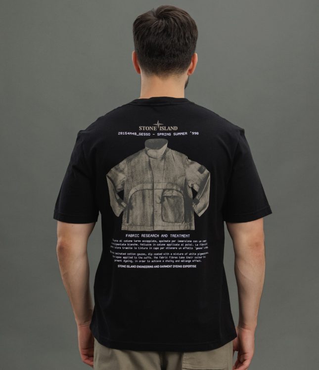 Чоловіча футболка STONE ISLAND ARCHIVIO 152100037-S0091 V0029, колір чорний | Ціна 9999 грн, фото 6