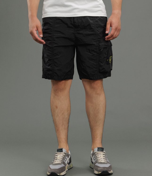 Чоловічі шорти STONE ISLAND 15L100007-S0019 V0029, колір чорний | Ціна 9999 грн, фото 2
