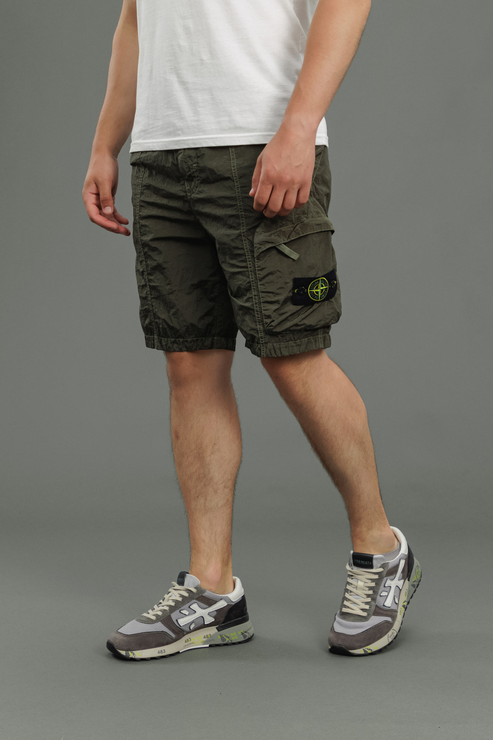 Чоловічі шорти STONE ISLAND 15L100007-S0019 V0054, колір зелений