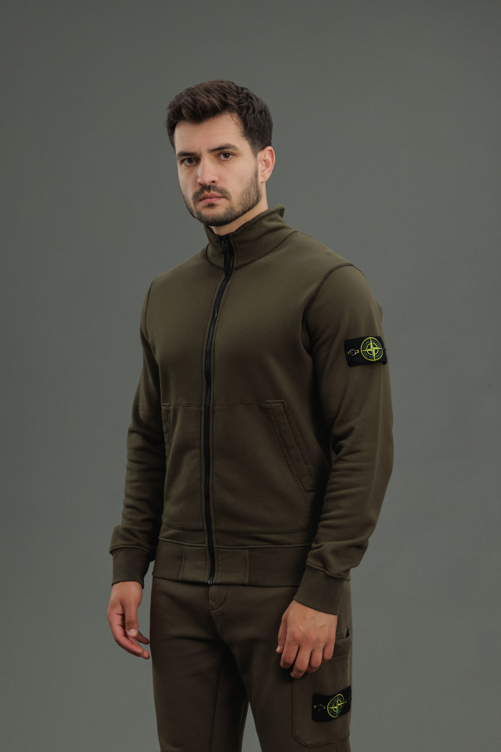 Чоловічий світшот STONE ISLAND 156100643-S0051 V0054, колір зелений