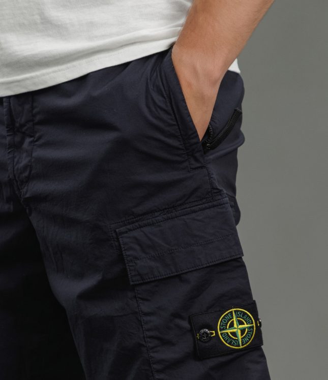 Чоловічі шорти STONE ISLAND 15L100L08-S0003 V0020, колір синій | Ціна 13499 грн, фото 4