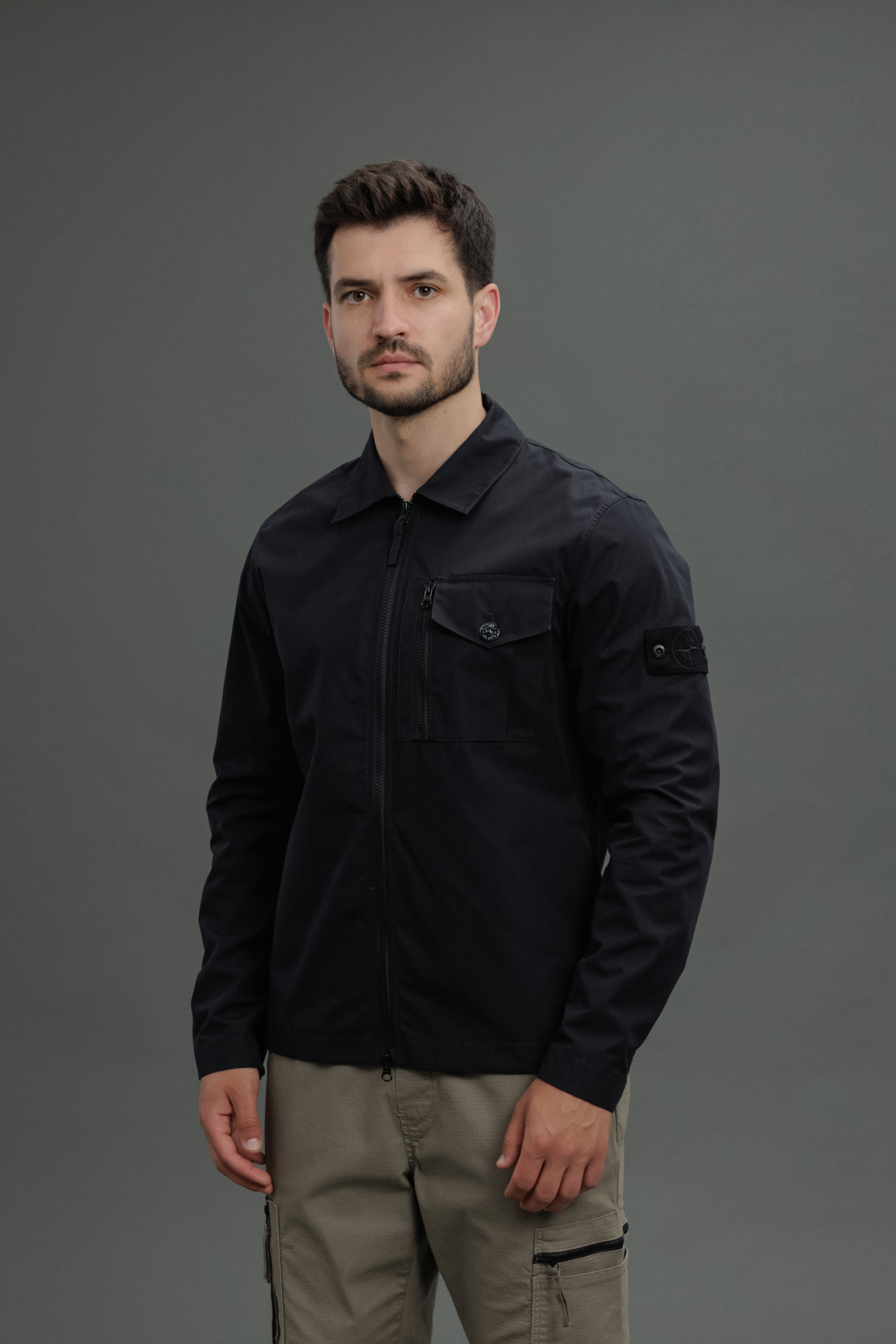 Чоловічий оверширт STONE ISLAND 151200007-S00F1 V0029, колір чорний