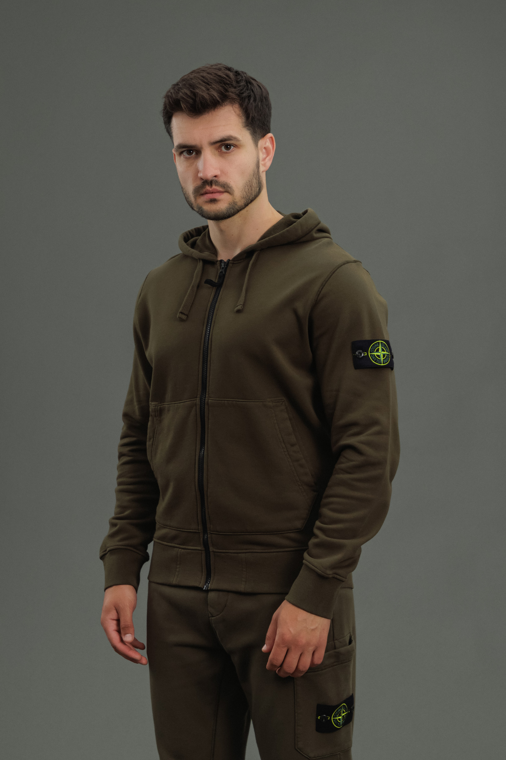 Чоловіче худі STONE ISLAND 156100042-S0051 V0054, колір зелений