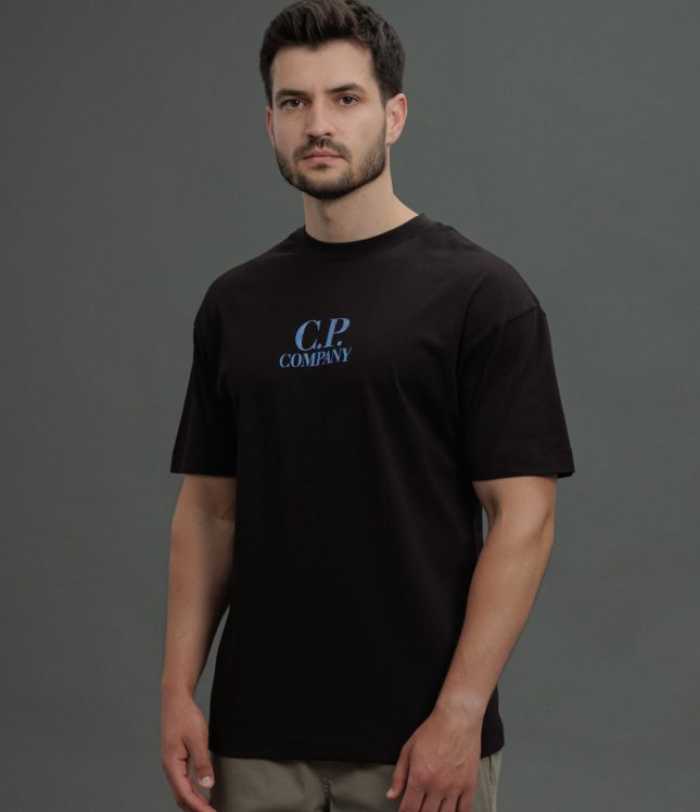 Чоловіча футболка C.P. COMPANY CMTS141A 005100W COL:999, колір чорний | Ціна 5999 грн, фото 1
