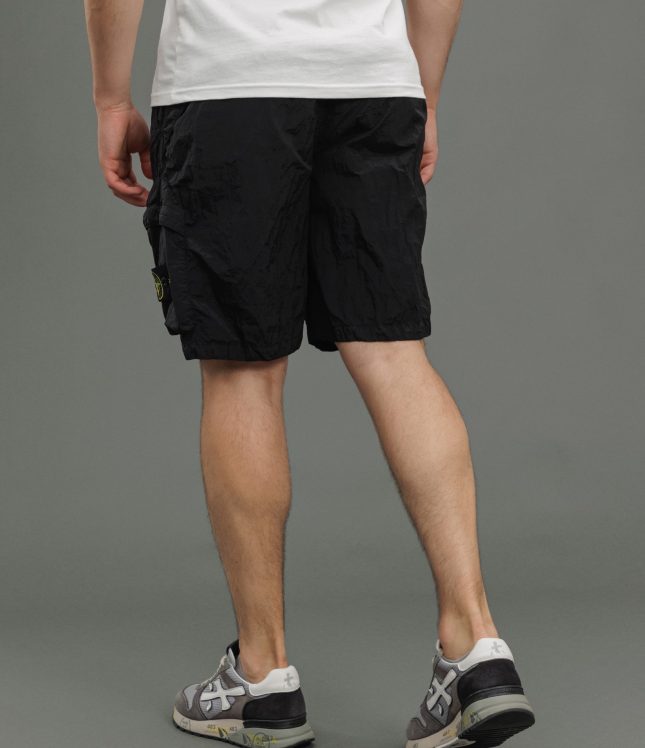 Чоловічі шорти STONE ISLAND 15L100007-S0019 V0029, колір чорний | Ціна 9999 грн, фото 5