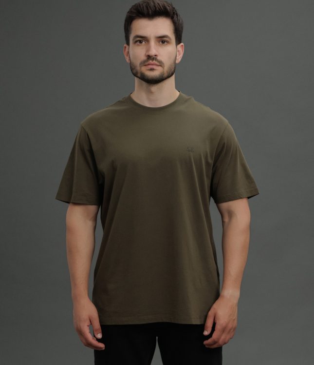 Чоловіча футболка C.P. COMPANY CMTS030A 005100W COL:683, колір зелений | Ціна 5499 грн, фото 2