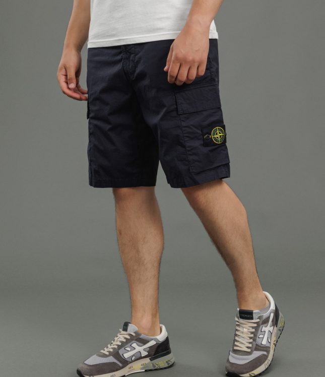 Чоловічі шорти STONE ISLAND 15L100L08-S0003 V0020, колір синій | Ціна 13499 грн, фото 1