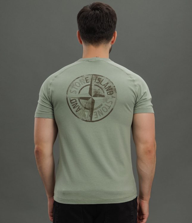 Чоловіча футболка STONE ISLAND 152100020-S0080 V0055, колір зелений | Ціна 8999 грн, фото 6