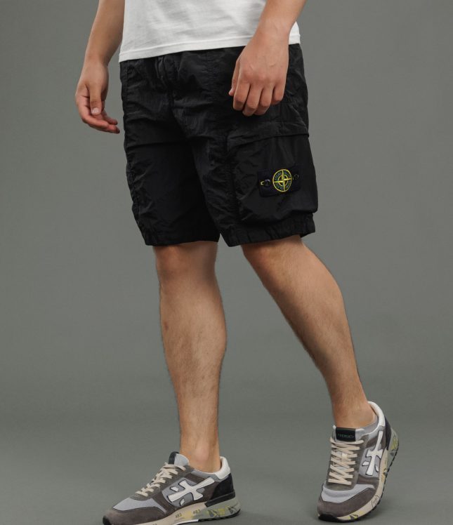 Чоловічі шорти STONE ISLAND 15L100007-S0019 V0029, колір чорний | Ціна 9999 грн, фото 1