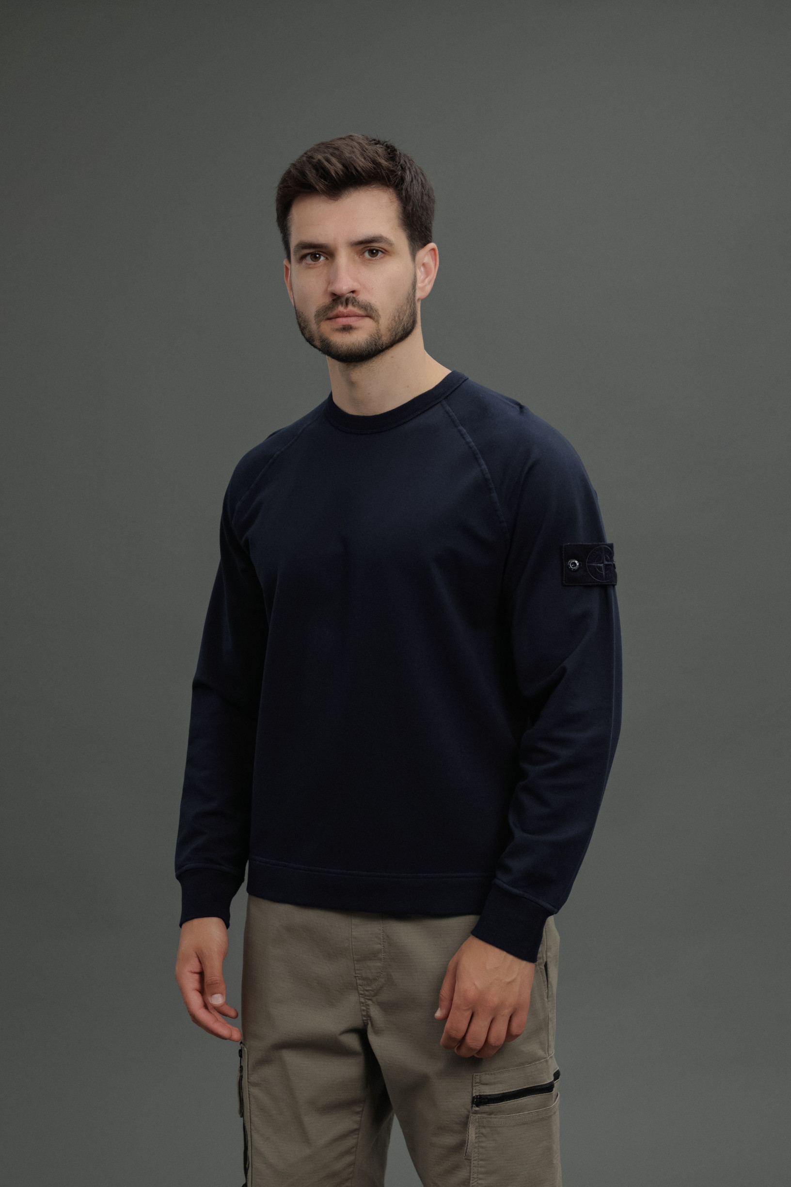 Чоловічий світшот STONE ISLAND 156100011-S00F3 V0020, колір синій