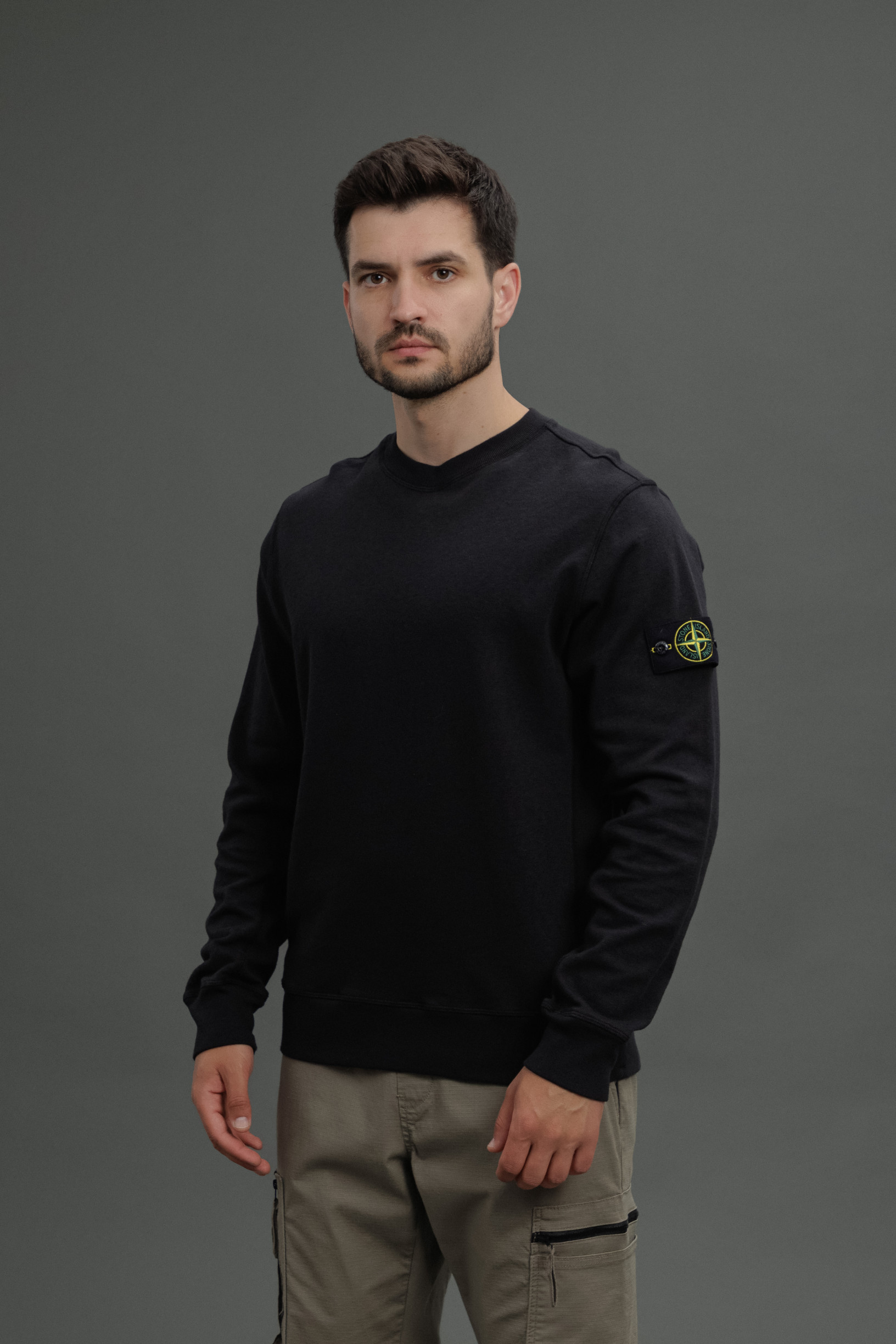 Чоловічий світшот STONE ISLAND 156100020-S0060 V0029, колір чорний