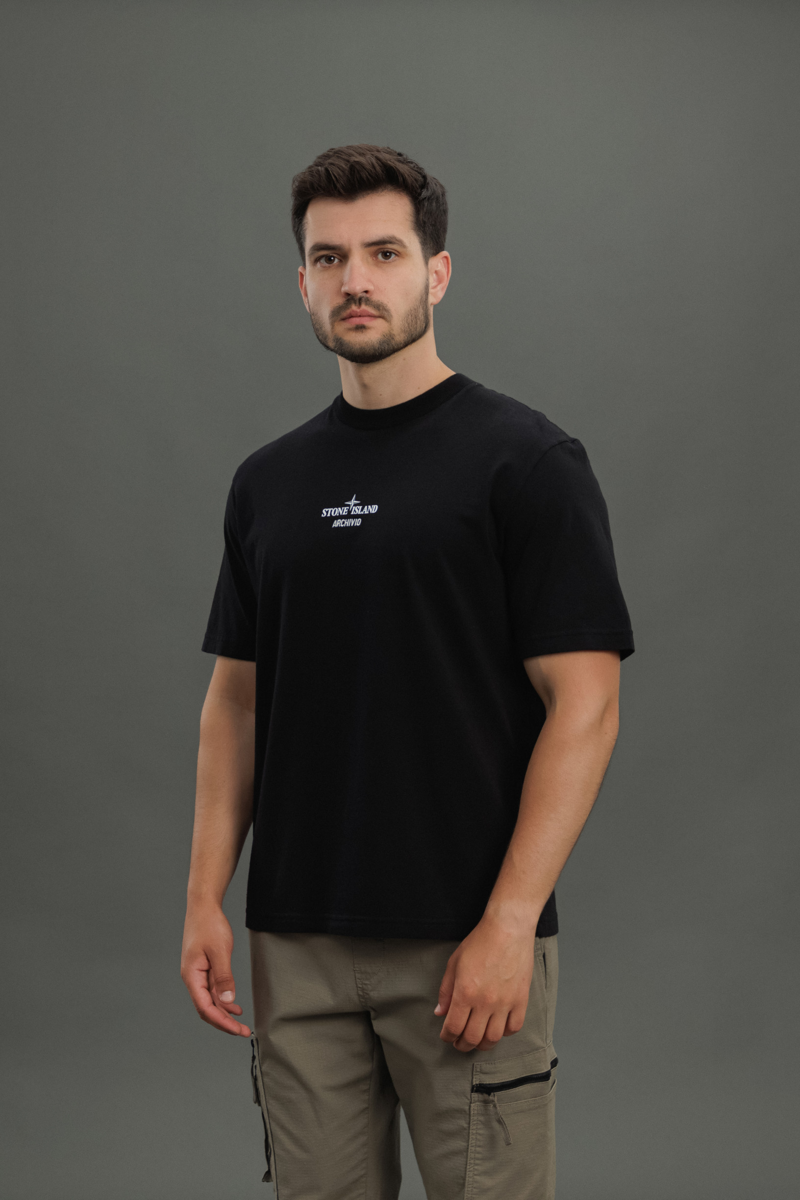 Чоловіча футболка STONE ISLAND ARCHIVIO 152100037-S0091 V0029, колір чорний
