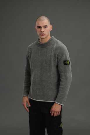 Чоловічий светр STONE ISLAND 15557A9 V0066, колір сірий