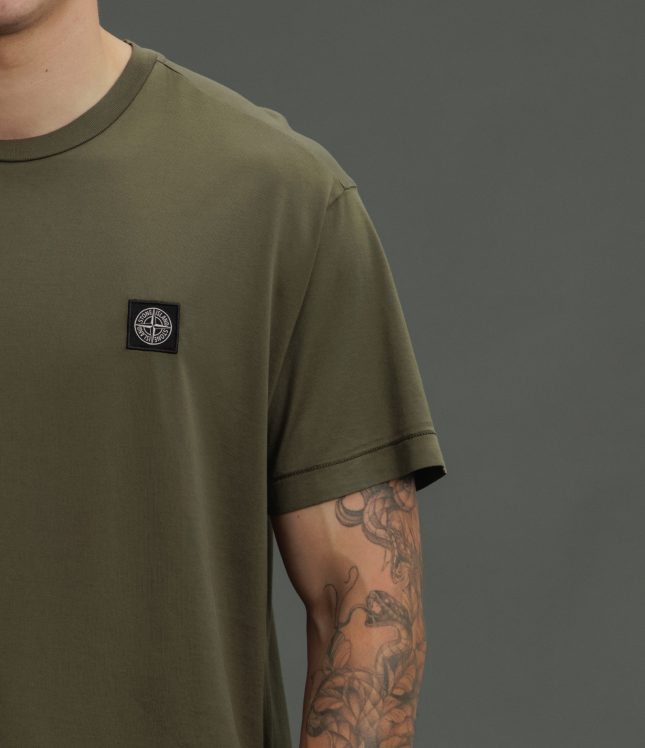 Чоловіча футболка STONE ISLAND 152100039-S0013 V0054, колір зелений | Ціна 6999 грн, фото 4