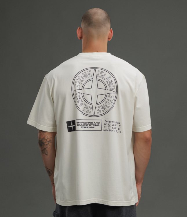 Чоловіча футболка STONE ISLAND 152100037-S0241 V0093, колір бежевий | Ціна 11499 грн, фото 6