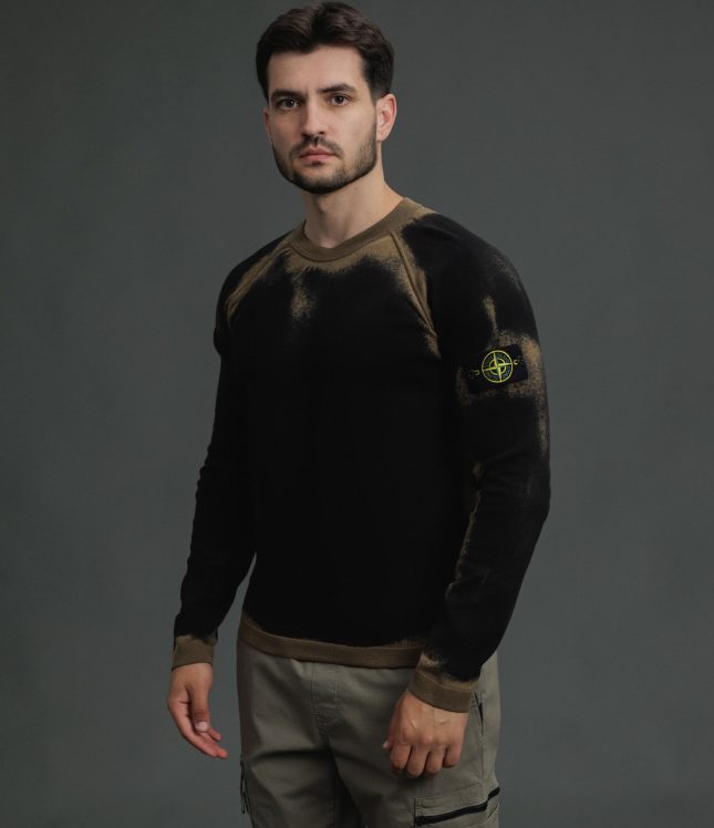 Чоловічий світшот STONE ISLAND 15525D9 V0098, колір коричневий | Ціна 14999 грн, фото 1