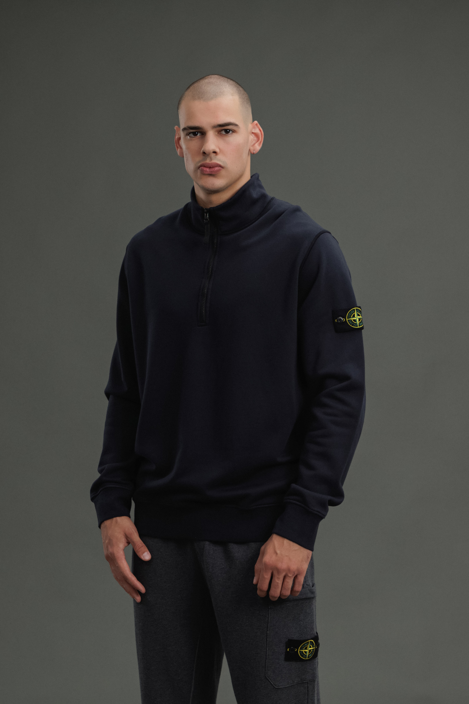 Чоловічий світшот STONE ISLAND 156100619-S0051 V0020, колір синій
