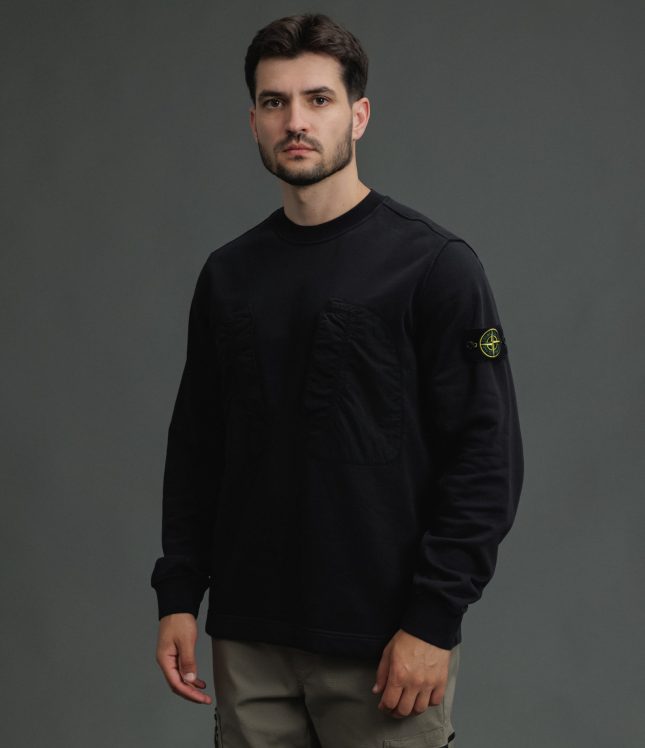 Чоловічий світшот STONE ISLAND 1563954 V0029, колір чорний | Ціна 13999 грн, фото 1