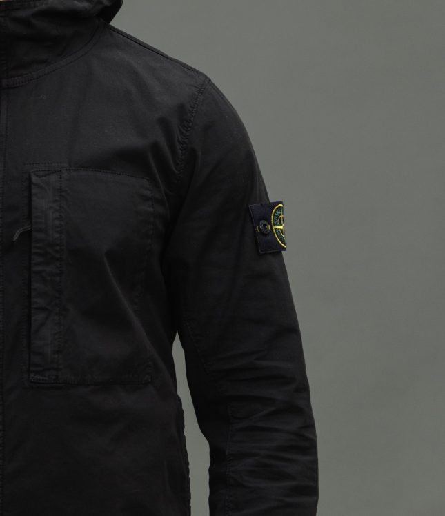 Чоловіча куртка STONE ISLAND SUPIMA COTTON TWILL STRETCH-TC 1543310 V0029, колір чорний | Ціна 19999 грн, фото 5