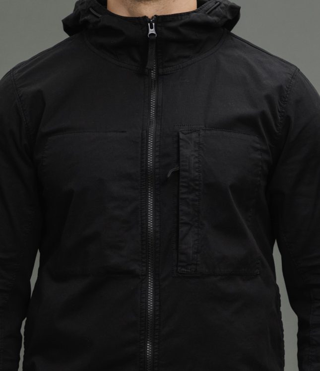 Чоловіча куртка STONE ISLAND SUPIMA COTTON TWILL STRETCH-TC 1543310 V0029, колір чорний | Ціна 19999 грн, фото 4