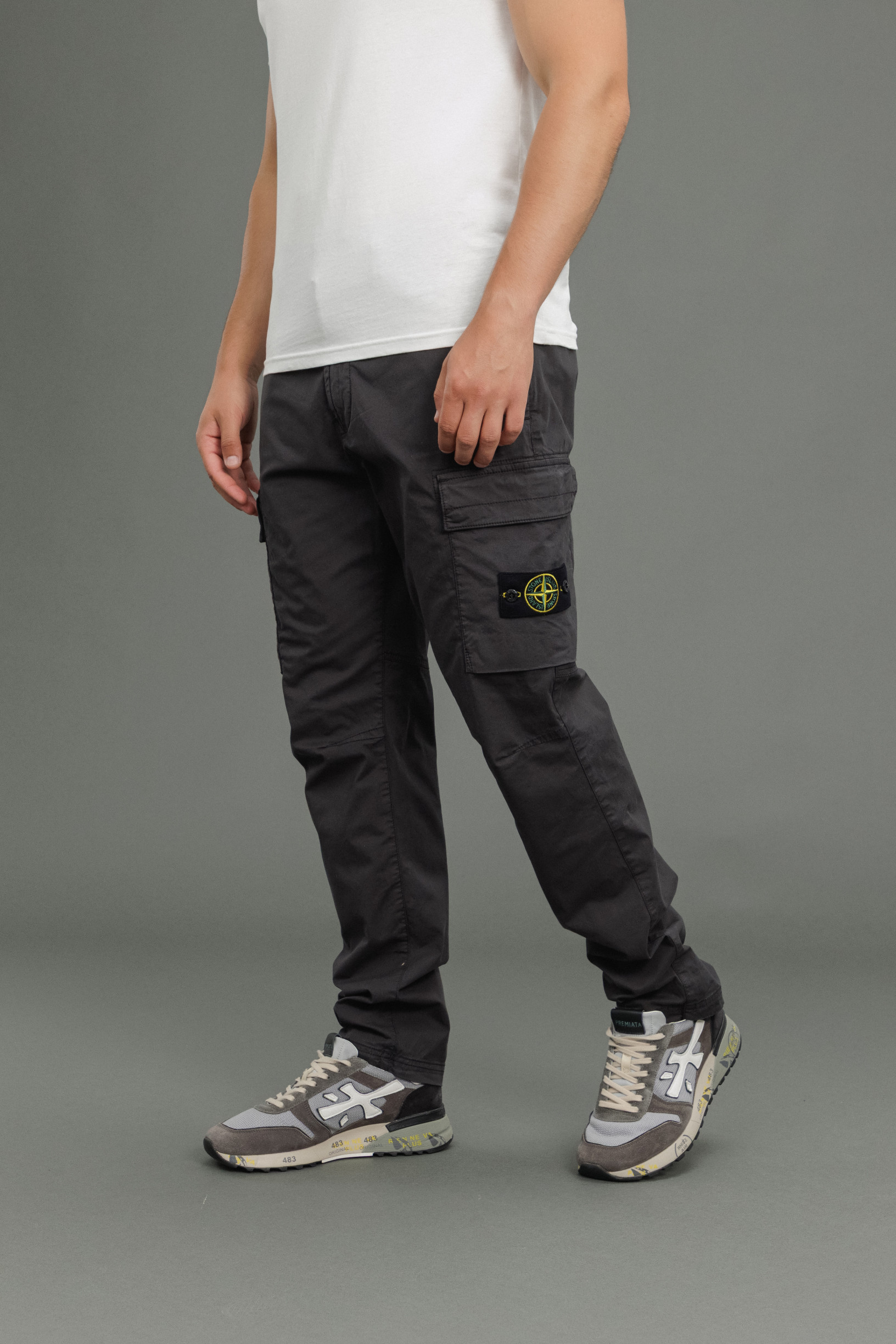 Чоловічі штани STONE ISLAND 1530410 V0065, колір сірий