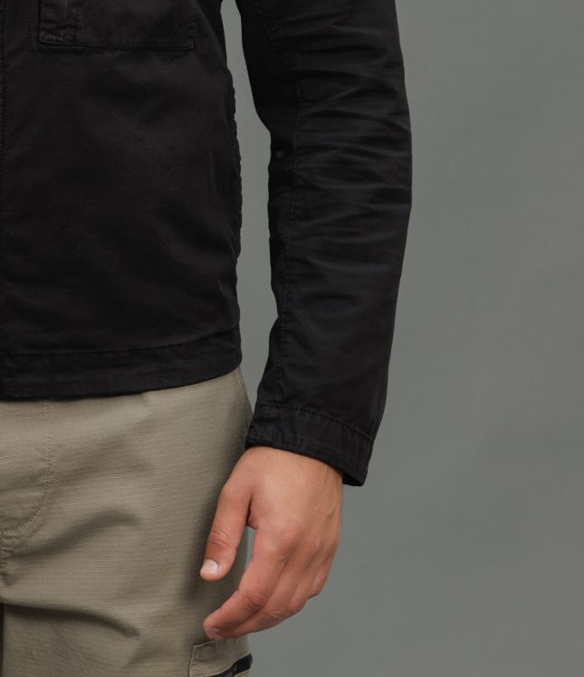 Чоловіча куртка STONE ISLAND SUPIMA COTTON TWILL STRETCH-TC 1543310 V0029, колір чорний | Ціна 19999 грн, фото 6