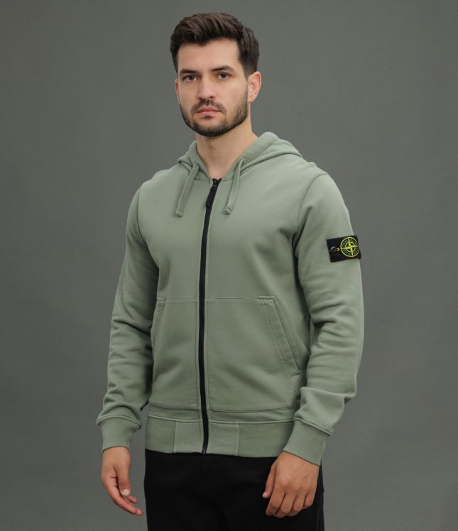 Чоловіче худі STONE ISLAND 156100042-S0051 V0055, колір зелений | Ціна 18499 грн, фото 1
