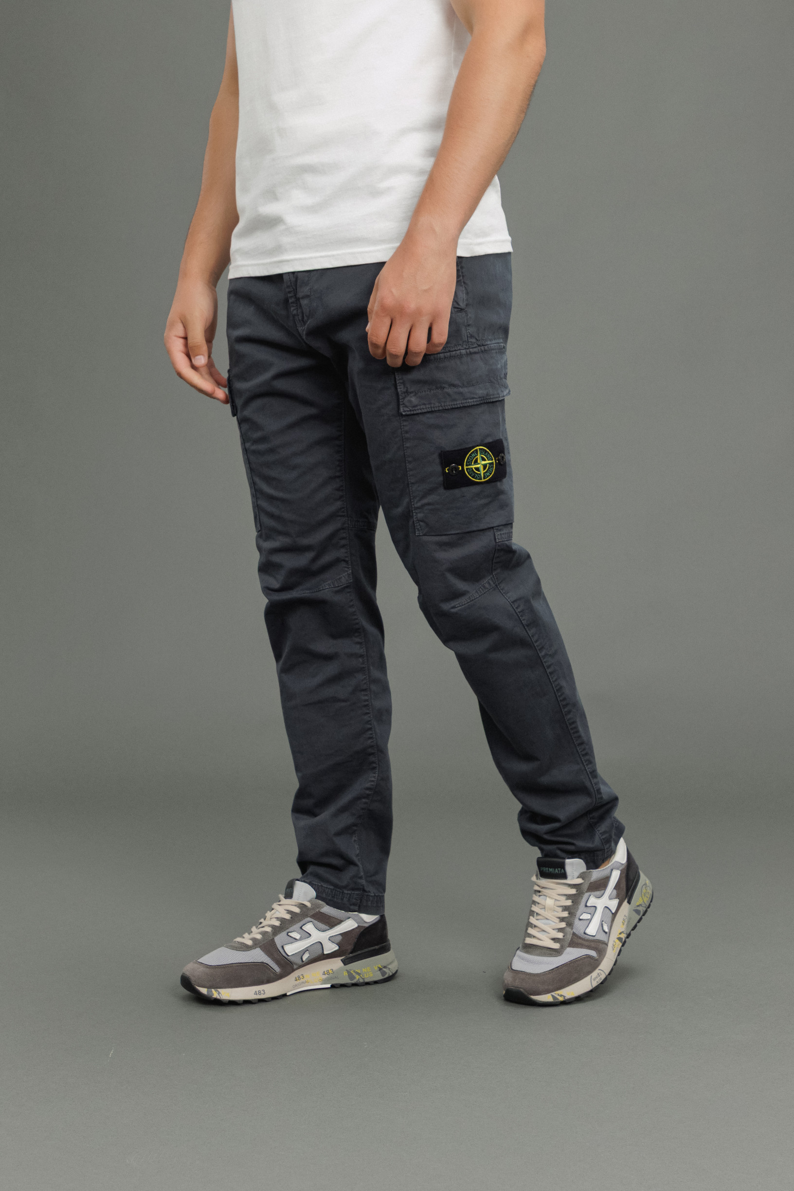 Чоловічі штани STONE ISLAND 1530404 V0165, колір сірий