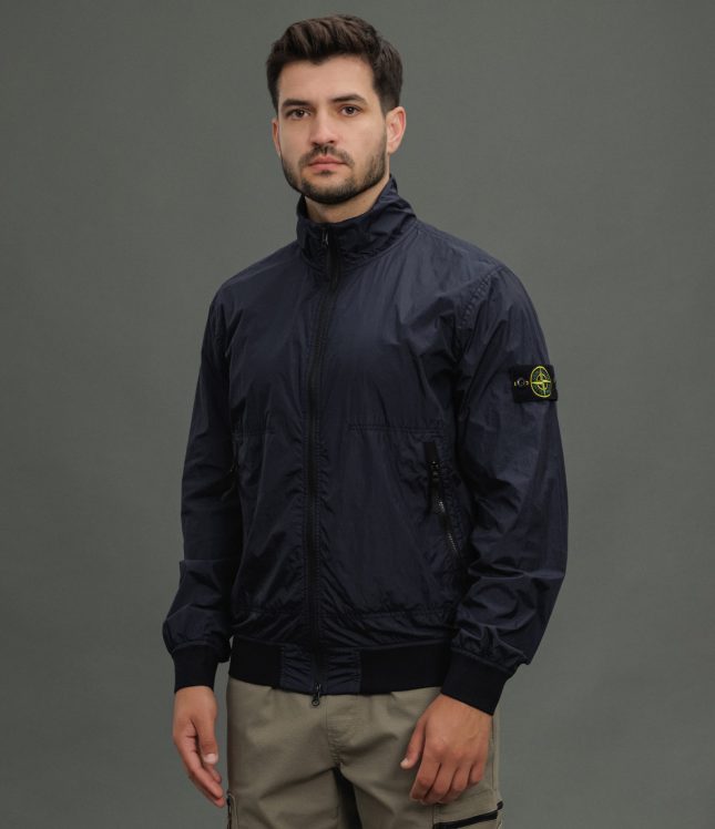 Чоловіча куртка STONE ISLAND GARMENT DYED CRINKLE REPS NY 1542822 V0020, колір синій | Ціна 27999 грн, фото 1