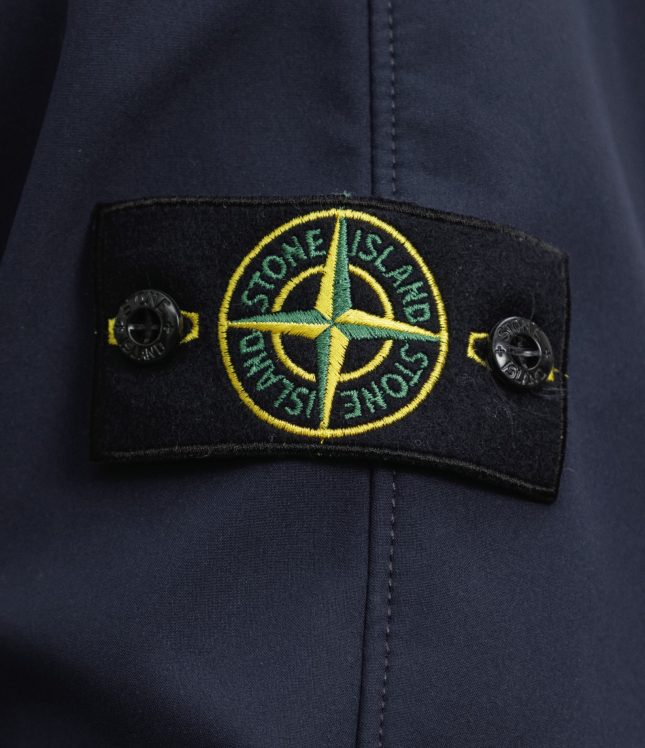 Чоловіча куртка STONE ISLAND LIGHT SOFT SHELL-R e.dye® TECHNOLOGY IN RECYCLED POLYESTER 1540927 V0020, колір синій | Ціна 23999 грн, фото 9