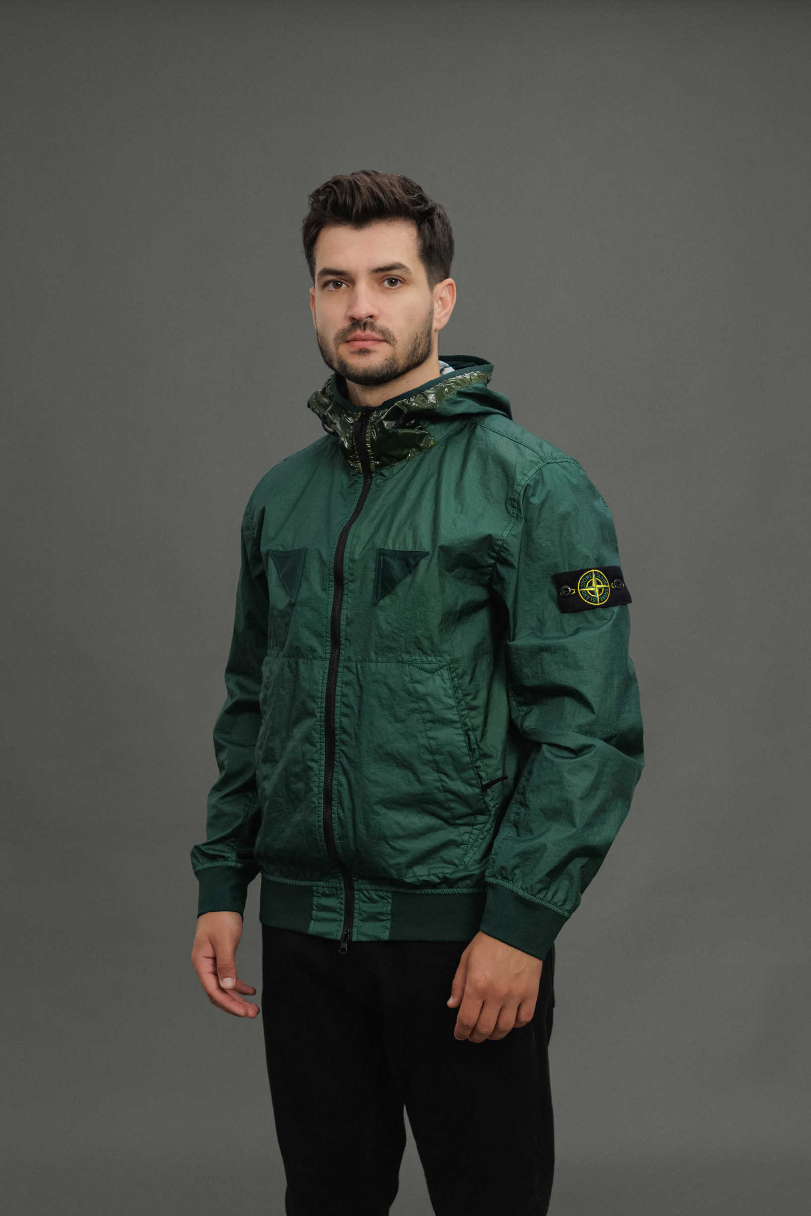 Чоловіча куртка STONE ISLAND MEMBRANA 3L TC 1540723 V0053, колір зелений