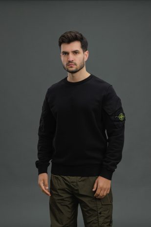 Чоловічий світшот STONE ISLAND 156100008-S0A20 V0029, колір чорний