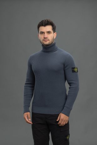 Чоловічий гольф STONE ISLAND 15552C2 V0062, колір сірий