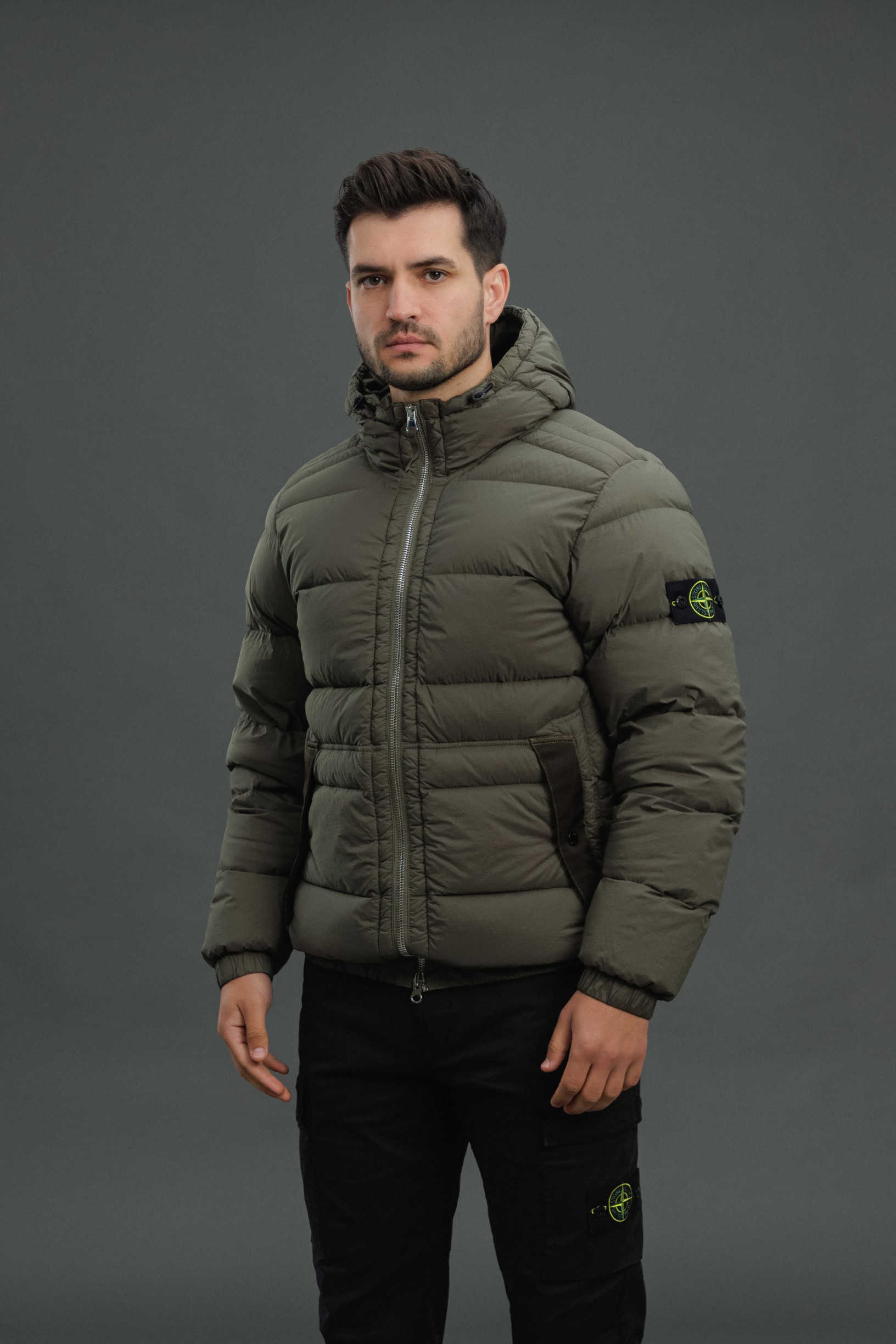 Чоловіча куртка STONE ISLAND SEAMLESS TUNNEL NYLON DOWN-TC 154100040-S0028 V0054, колір зелений