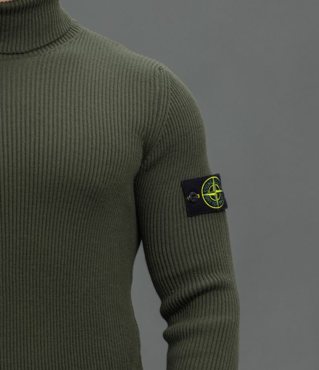 Чоловічий гольф STONE ISLAND 15552C2 V0058, колір зелений | Ціна 24999 грн, фото 4