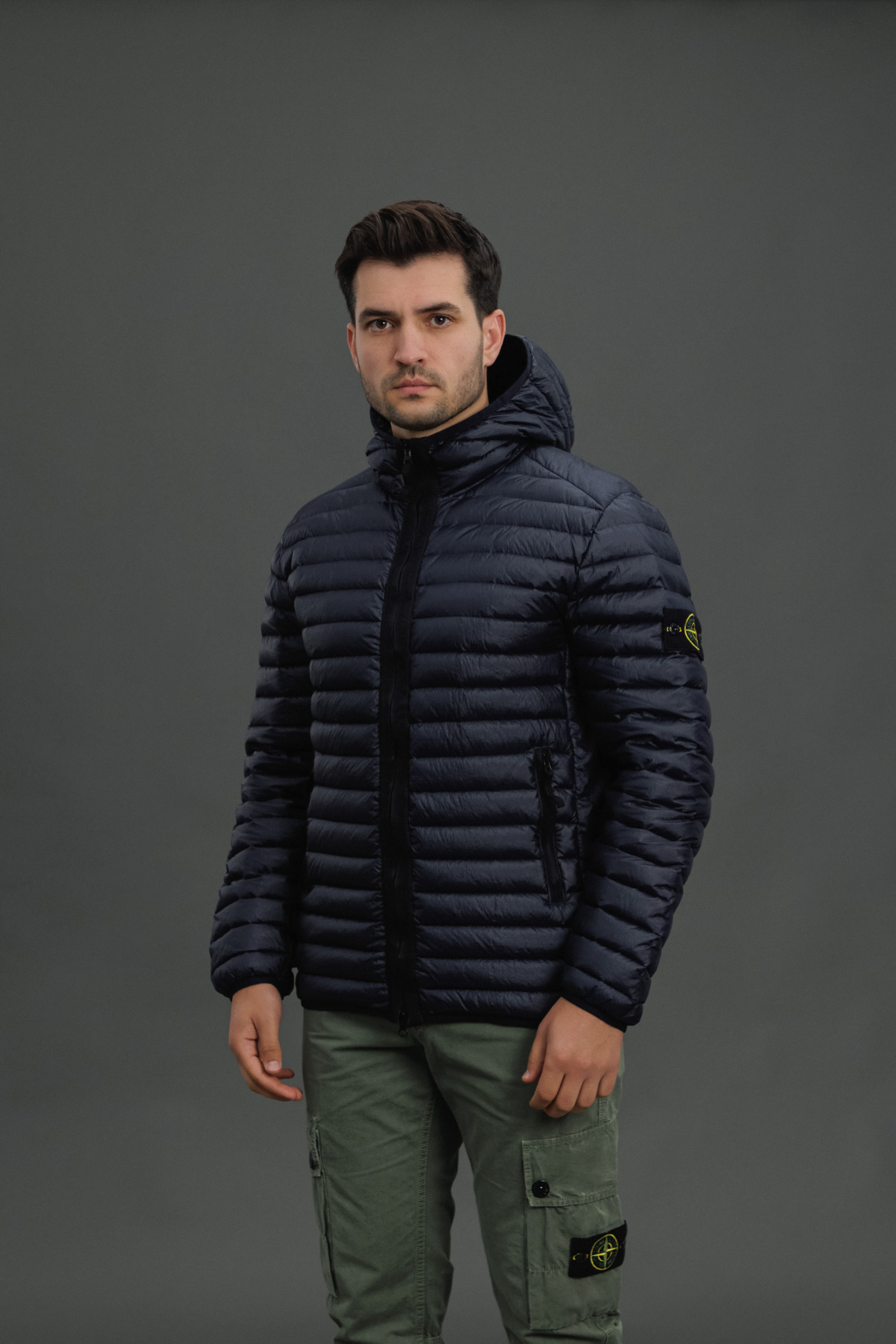 Чоловіча куртка STONE ISLAND LOOM WOVEN CHAMBERS R-NYLON DOWN-TC 791540324 V0020, колір синій