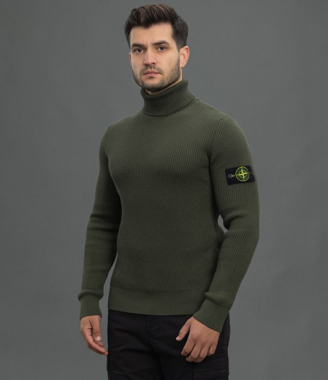 Чоловічий гольф STONE ISLAND 15552C2 V0058, колір зелений | Ціна 24999 грн, фото 1