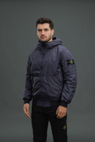 Чоловіча куртка STONE ISLAND GARMENT DYED CRINKLE REPS NY WITH PRIMALOFT®-TC 154100013-S0A23 V0026, колір фіолетовий