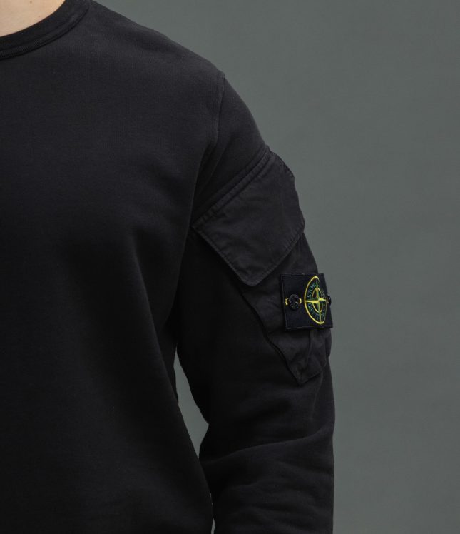 Чоловічий світшот STONE ISLAND 156100008-S0A20 V0029, колір чорний | Ціна 20999 грн, фото 4