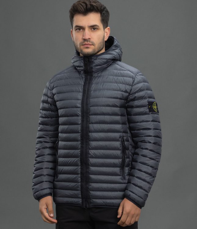 Чоловіча куртка STONE ISLAND LOOM WOVEN CHAMBERS R-NYLON DOWN-TC 1540324 V0062, колір сірий | Ціна 41999 грн, фото 1
