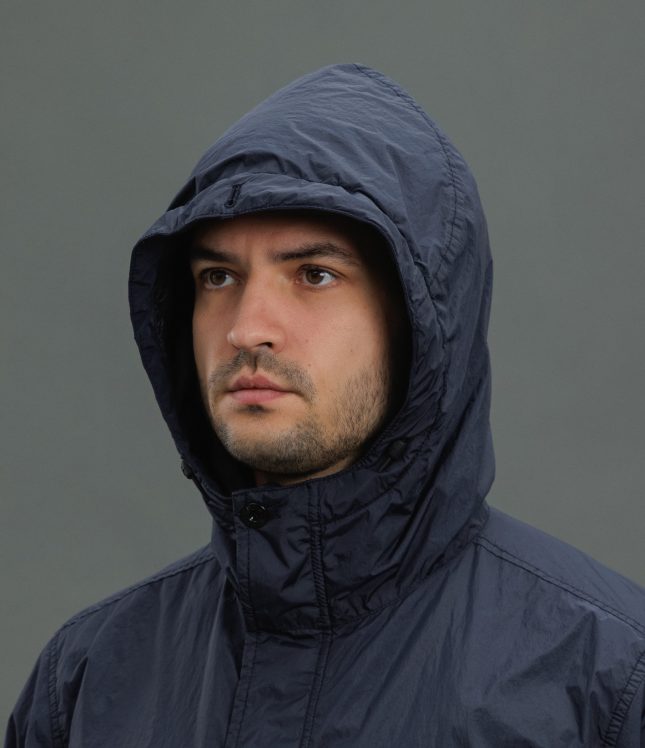 Чоловіча куртка STONE ISLAND GARMENT DYED CRINKLE REPS 154100092-S0A23 V0020, колір синій | Ціна 24999 грн, фото 3