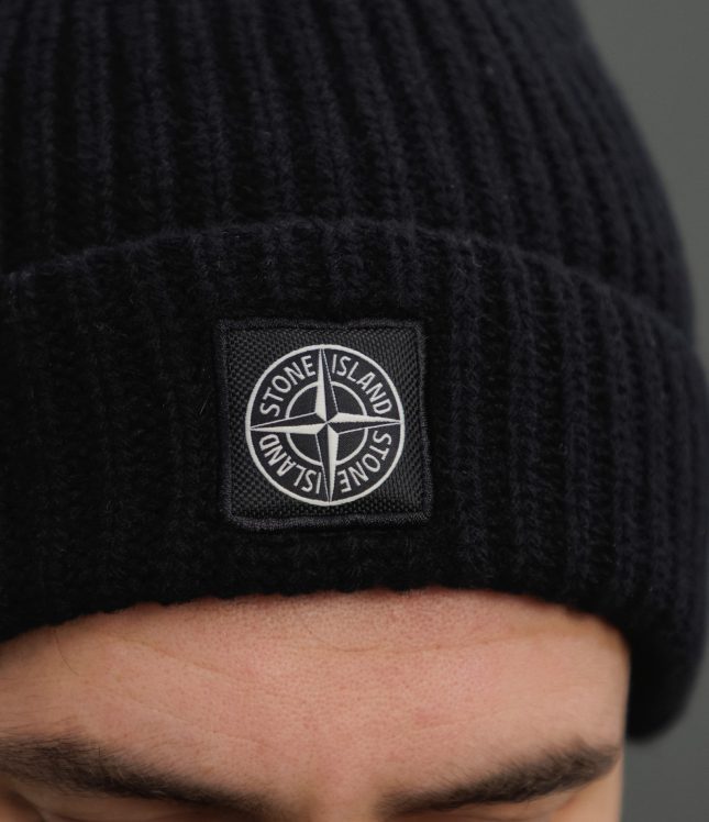 Чоловіча шапка STONE ISLAND 15N100012-S00B4 V0029, колір чорний | Ціна 8499 грн, фото 3