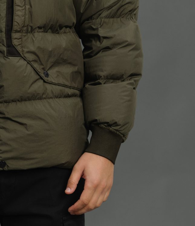 Чоловіча куртка STONE ISLAND GARMENT DYED CRINKLE REPS R-NY DOWN 1540723 V0058, колір зелений | Ціна 39999 грн, фото 5