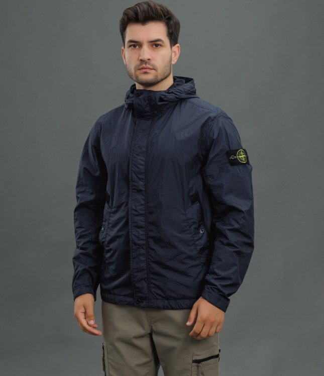 Чоловіча куртка STONE ISLAND GARMENT DYED CRINKLE REPS 154100092-S0A23 V0020, колір синій | Ціна 24999 грн, фото 1