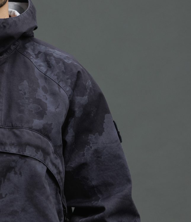 Чоловіча куртка STONE ISLAND RASO GOMMATTO 3L LASER CAMO 154100023-S0078 V0062, колір сірий | Ціна 59999 грн, фото 4